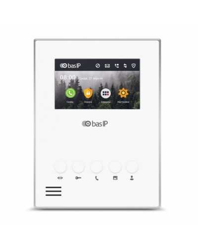 Видеодомофон BAS-IP AU-04LA WHITE в Новороссийске Вызывные IP панели Pintop.ru