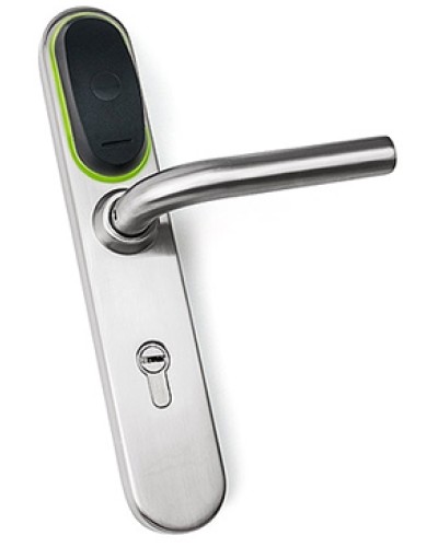 Замок для двери электромеханический IronLogic Eurolock EHT net (серебро) dd=85 мм в Новороссийске Электромеханические замки Pintop.ru