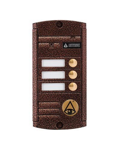 Видеопанель вызывная накладная цветная на 3 абонента с Proxy-считывателем Activision AVP-453 Proxy (PAL, антик) в Новороссийске Вызывные видеопанели малоабонентные Pintop.ru