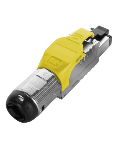 Разъем полевой оконцовки RJ-45 Hyperline (PLUE-8P8C-S-C6A-SH-YL) в Новороссийске Коннекторы Pintop.ru