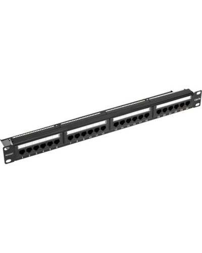 Панель коммутационная с кабельным органайзером 19, 1U, 24 порта, UTP, RJ-45, CAT 5e REXANT PRO (02-0031) в Новороссийске Аксессуары для стоек и шкафов Pintop.ru