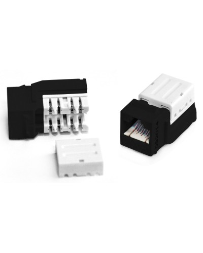 Вставка Keystone Jack RJ-45(8P8C) Hyperline KJNE-8P8C-C6-90-BK в Новороссийске Модули Keystone Pintop.ru