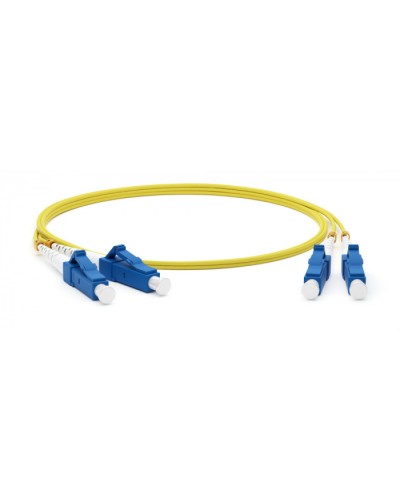 Патч-корд волоконно-оптический Hyperline FC-D2-9-LC/UR-LC/UR-H-10M-LSZH-YL в Новороссийске Патч-корды оптические Pintop.ru