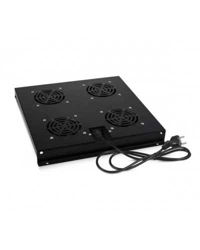 Модуль вентиляторный с 4-я вентиляторами, цвет черный (RAL 9004) Cabeus (TRAY-SC-120-BK) в Новороссийске Вентиляторные модули Pintop.ru