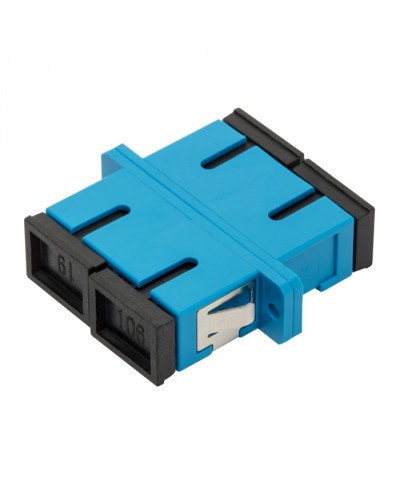 Адаптер оптический SC, SM, дуплексный LANMASTER (LAN-2SC-AM-SM) в Новороссийске Проходные адаптеры и розетки оптические Pintop.ru