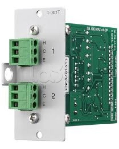 Модуль выходной 2-mic/line с DSP-процессором TOA T-001T в Новороссийске Системы оповещения и трансляции TOA Pintop.ru
