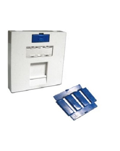 Вставка 45x45 на 1 кейстоун, угловая, со шторкой, маркировкой и иконками, белая LANMASTER LAN-SIP-23A-WH в Новороссийске Аксессуары для кабель-канала Pintop.ru