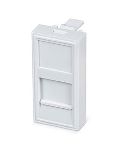 Вставка 45x22,5 (Mosaic) для 1 модуля формата Keystone Jack (FP-22,5-1M) Пожтехкабель СКС (202-030) в Новороссийске Модули Keystone Pintop.ru