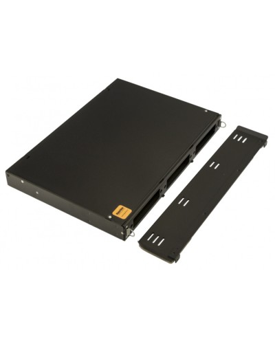 Бокс оптический 19 Hyperline FO-19V-1U-3xSLT-W130H30-24UN-BK в Новороссийске Кросс оптический Pintop.ru