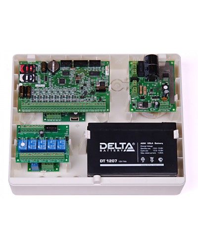 Корпус пластиковый для объектового оборудования компании Ритм Ritm Корпус Контакт под АКБ 7Ач в Новороссийске GSM мониторинг Ritm Pintop.ru