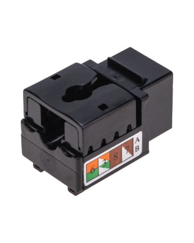 Модуль Keystone Jack RJ-45(8P8C), UTP неэкранированный, CAT 6, тип 90 градусов, черный REXANT PRO 02-0255 в Новороссийске Модули Keystone Pintop.ru