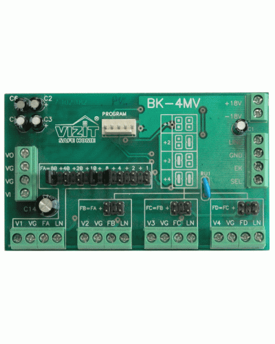 Плата печатнаяв сборе Vizit ЗИП БК-4МVE в Новороссийске Аксессуары для многоабонентных систем Pintop.ru