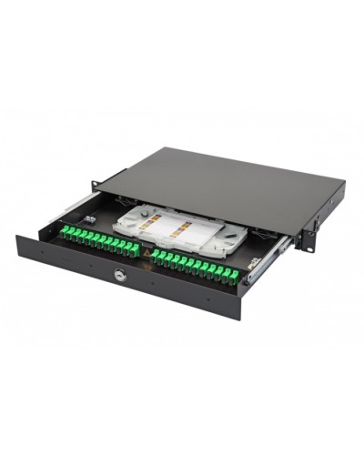 Патч-панель 19”, 1U Eurolan 47D-24-S2-SC-24-11BL в Новороссийске Кросс оптический Pintop.ru