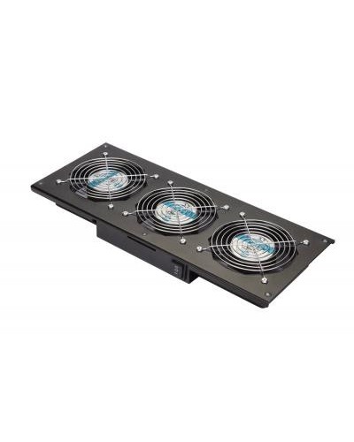 Eurolan Модуль вентиляторный потолочный, 3 вентилятора, термореле, 3 положения, черный (60A-90-11-30BL) в Новороссийске Вентиляторные модули Pintop.ru