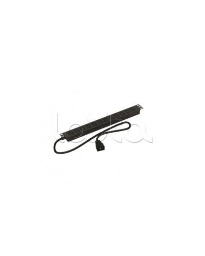 Блок розеток горизонтальный черн Hyperline (SHE19-12IEC-2.5AIEC) в Новороссийске Блоки розеток Pintop.ru