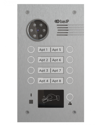 Вызывная панель BAS-IP BA-08MD SILVER в Новороссийске Вызывные видеопанели малоабонентные Pintop.ru