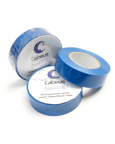 Лента изоляционная (синяя) Cabeus ET-BL в Новороссийске Аксессуары для кабель-канала Pintop.ru