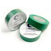Лента изоляционная (зеленая) Cabeus ET-GN