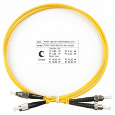Шнур оптический duplex FC-ST 9/125 SM 1 м LSZH Cabeus FOP(d)-9-FC-ST-1M
