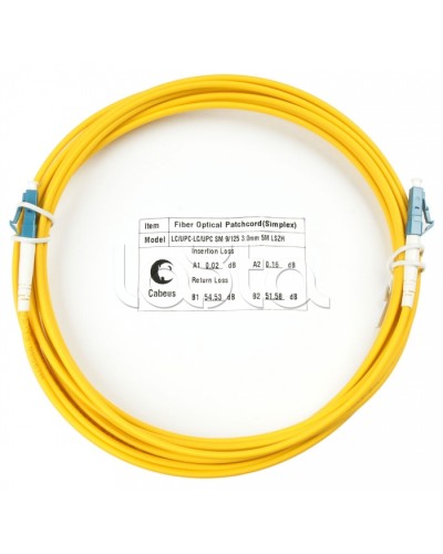 Шнур оптический simplex LC-LC 9/125 sm 7м LSZH Cabeus FOP(s)-9-LC-LC-7m в Новороссийске Патч-корды оптические Pintop.ru