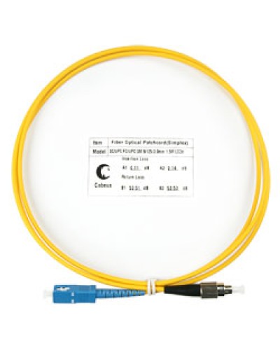 Шнур оптический simplex SC-FC 9/125 SM 1.5 м LSZH в Новороссийске Патч-корды оптические Pintop.ru