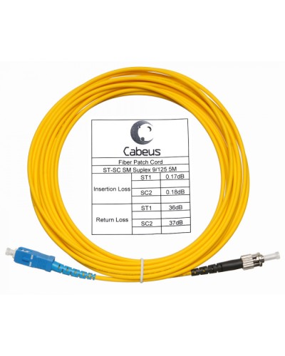 Шнур оптический simplex SC-ST 9/125 sm 20м LSZH Cabeus FOP(s)-9-SC-ST-20m в Новороссийске Патч-корды оптические Pintop.ru