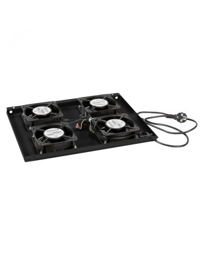 Панель вентиляционная с 4 вентиляторами Cabeus TRAY-60-BK в Новороссийске Вентиляторные модули Pintop.ru