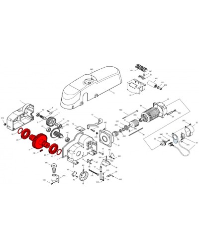Электродвигатель E300 Came 119RIE136 в Новороссийске Запчасти для шлагбаумов и автоматики Pintop.ru