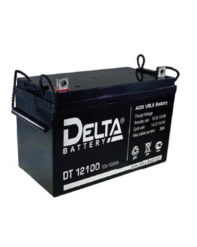 Аккумулятор свинцово-кислотный Delta DT 12100 в Новороссийске Электротехническое оборудование Pintop.ru