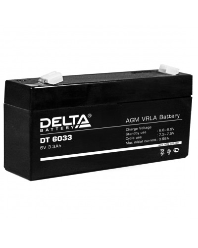 Аккумулятор свинцово-кислотный Delta DT 6033 в Новороссийске Электротехническое оборудование Pintop.ru