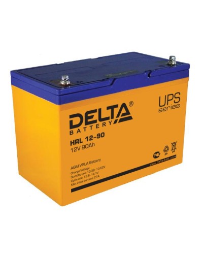 Аккумулятор свинцово-кислотный Delta HRL 12-90 в Новороссийске Электротехническое оборудование Pintop.ru