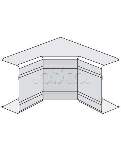Угол внутренний неизменяемый NIA 90° DKC 01828 в Новороссийске Аксессуары для кабель-канала Pintop.ru