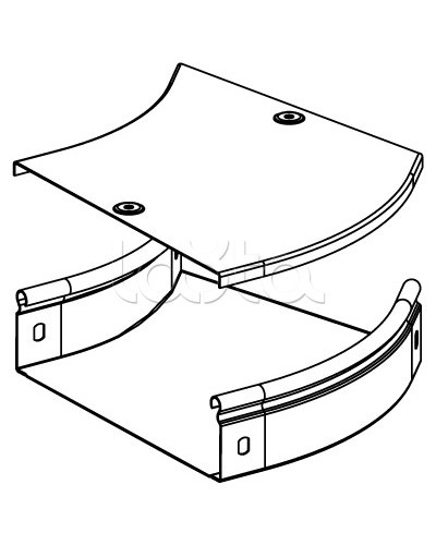 Угол CPO 45 горизонтальный 45° 100х50 DKC 36062 в Новороссийске Аксессуары для лотков Pintop.ru