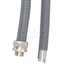 Металлорукав DN 20мм в гладкой EVA изоляции, Dвн 20,5 мм, Dнар 27,0, IP66, 50 м, цвет серый DKC 607E022