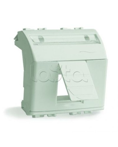 Адаптер для информационных разъемов R&M, белый, 2 мод. DKC 76612B в Новороссийске Аксессуары для стоек и шкафов Pintop.ru