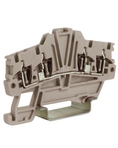 Зажим 1,5 кв.мм серый 2 ввод/2 вывода DKC ZHM420GR в Новороссийске Держатели, клипсы, скобы Pintop.ru