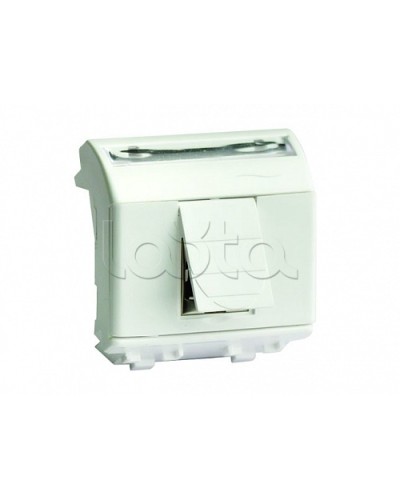 Ком.роз. RJ45 кат.6A, 8P8C, Brava, белая, 2мод DKC 76679B в Новороссийске Аксессуары для стоек и шкафов Pintop.ru