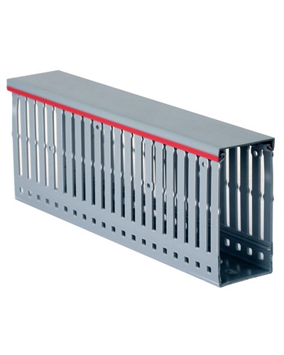 Короб перфорированный, серый RL12 25x80 мм DKC 00146RL в Новороссийске Кабельные лотки Pintop.ru