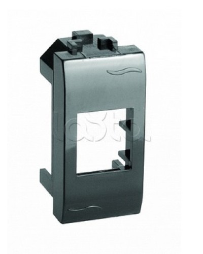 Адаптер для информационных разъемов Keystone, черный, 1мод. DKC (77607N) в Новороссийске Аксессуары для стоек и шкафов Pintop.ru