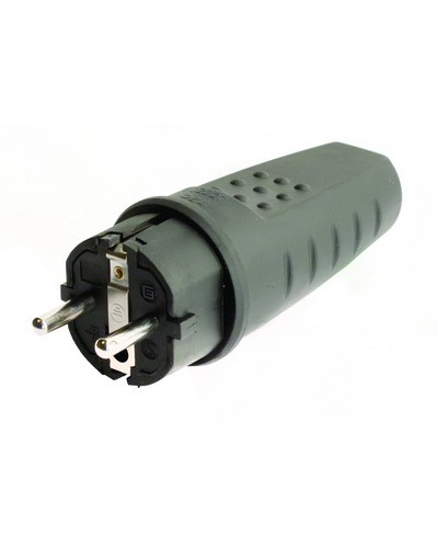 Вилка Schuko. Каучук. DKC DIS1103100 в Новороссийске Аксессуары для стоек и шкафов Pintop.ru