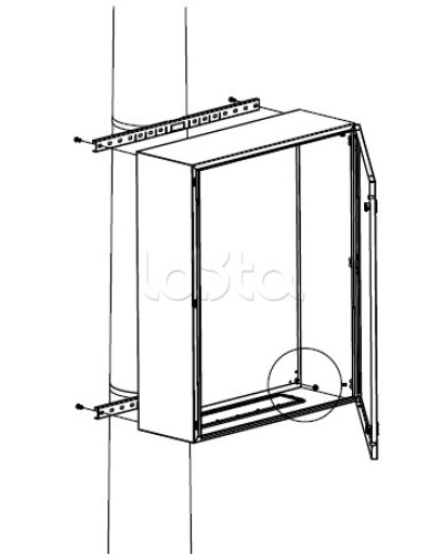 Комплект крепления шкафов DKC (R5FB300) в Новороссийске Полки для шкафов и стоек Pintop.ru