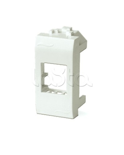 Адаптер для информационных разъемов Keystone, 1мод, белый ДКС 76607B в Новороссийске Распределительные коробки Pintop.ru