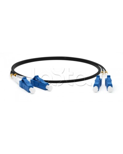 Патч-корд волоконно-оптический Hyperline FC-D2-9-LC/UR-LC/UR-H-2M-LSZH-BK в Новороссийске Патч-корды оптические Pintop.ru