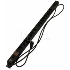 Блок розеток Hyperline SHE-15SH-3IEC-SF-2.5EU