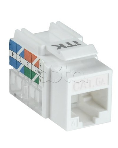 Модуль Keystone Jack кат. 6A UTP 110 IDC 90 град. ITK CS1-1C6AU-11 в Новороссийске Модули Keystone Pintop.ru
