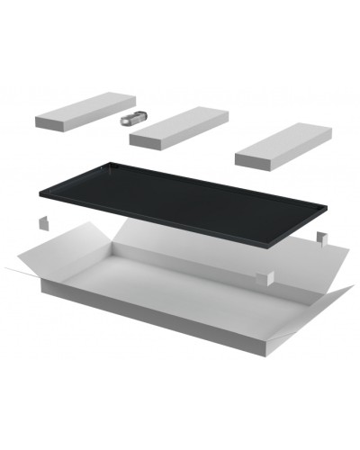 ITK LINEA E Дверь металлическая 600мм шкафа 42U чер. (LE05-42U6X-DM) в Новороссийске Аксессуары для стоек и шкафов Pintop.ru
