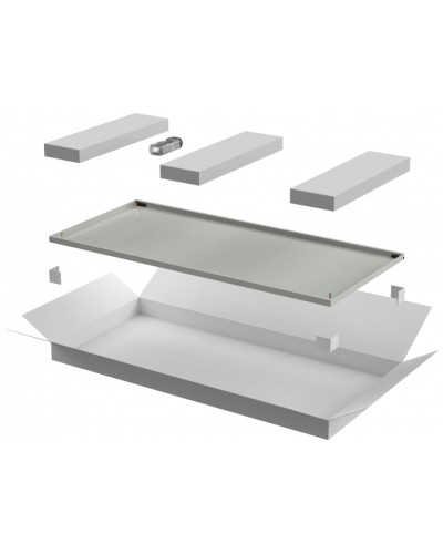 ITK LINEA E Дверь металлическая 600мм шкафа 42U сер. (LE35-42U6X-DM) в Новороссийске Аксессуары для стоек и шкафов Pintop.ru