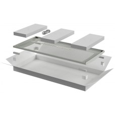 ITK LINEA E Дверь перфорированная 600мм шкафа 42U сер. (LE35-42U6X-DP)