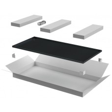 ITK LINEA N Дверь металлическая 800мм шкафа 18U чер. (LN05-18U8X-DM)