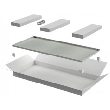 ITK LINEA N Дверь металлическая 800мм шкафа 18U сер. (LN35-18U8X-DM)